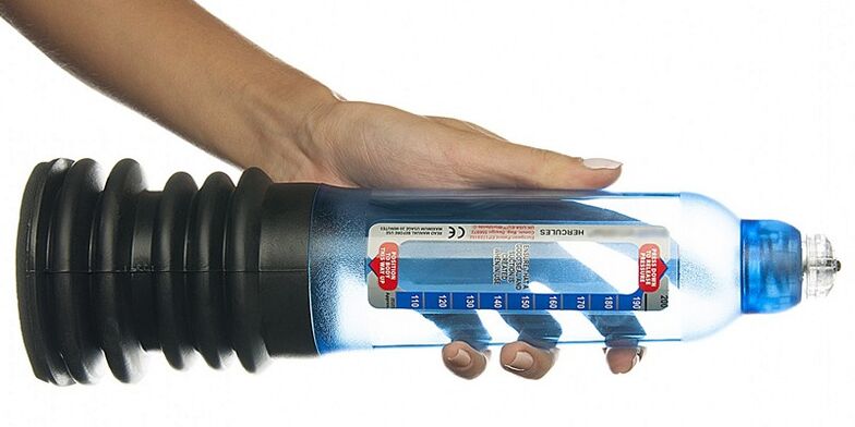 Bomba - un dispositivo que agranda o pene usando un baleiro