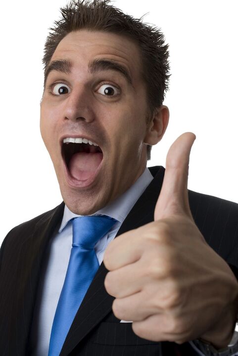 o home está satisfeito cos métodos de ampliación do pene